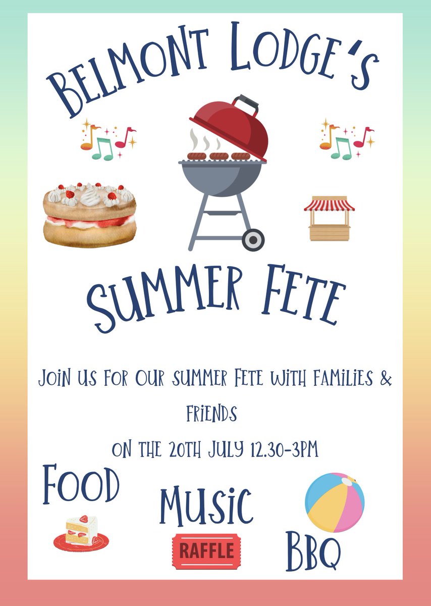 Belmont Lodge's first summer fete on July 20, 2024, promises a day of fun with live performances, BBQ, and stalls. Join us for a magical time, and don't forget to mark your calendars! Contact us for participation or donations. #SummerFete #SaveTheDate @ForestHealthLtd