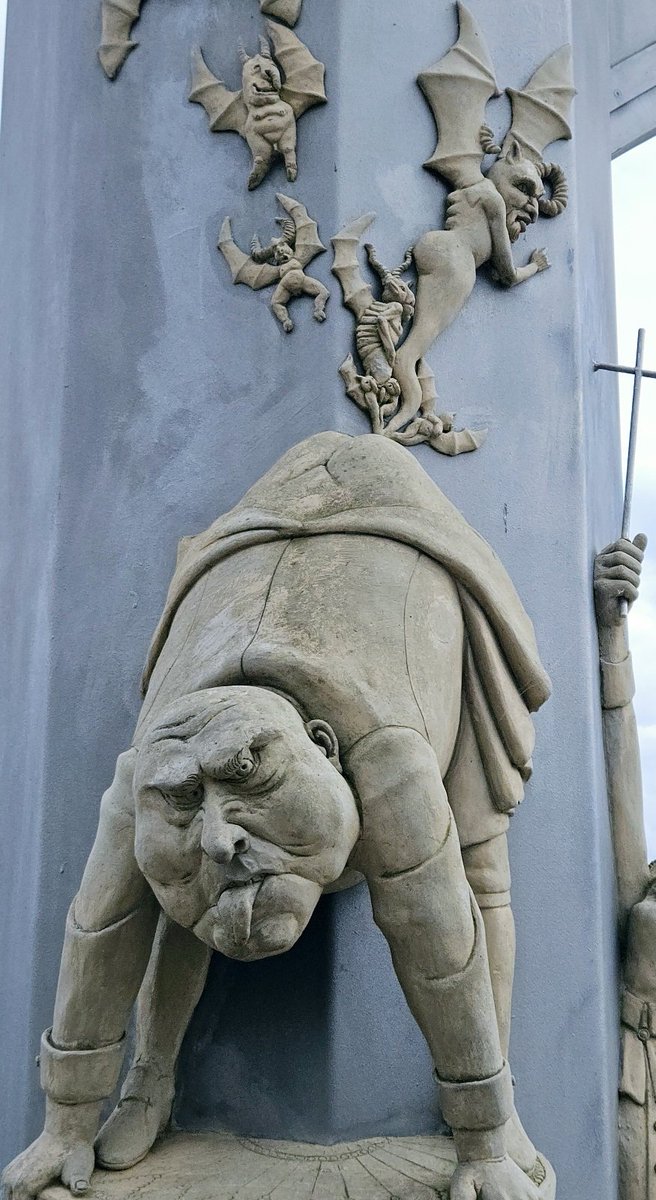 Detail der magischen Säule in Meersburg.