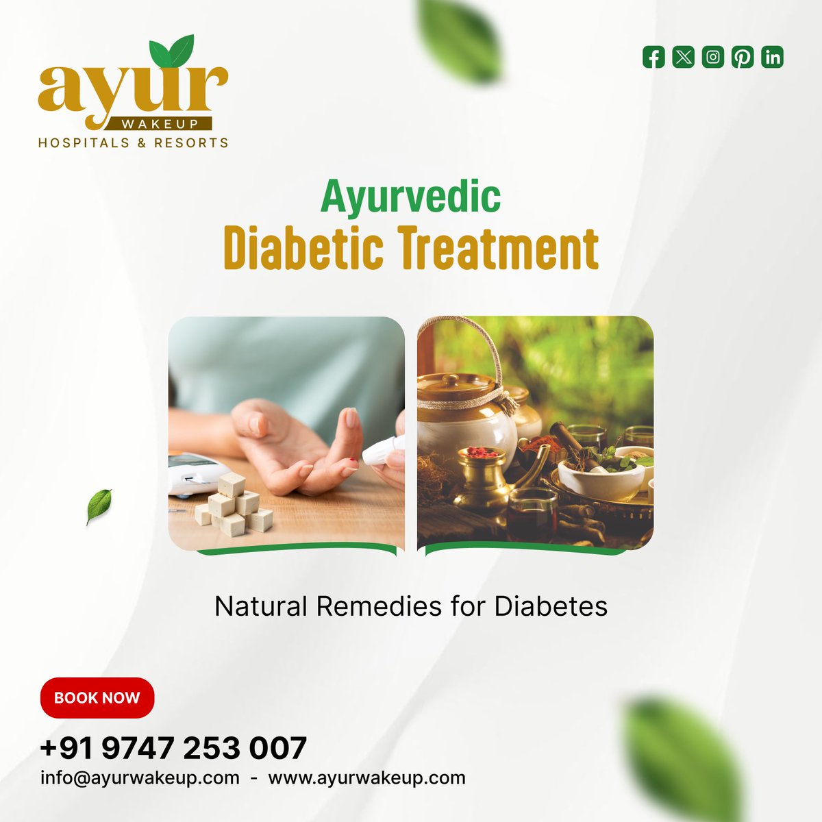 🌿🩺 Ayurvedic Diabetic Treatment: Natural Remedies for Diabetes at Ayur Wakeup! 🌱 

📱: 91 9747253007
🌐: ayurwakeup.com 

#AyurvedicDiabeticTreatment #DiabetesCare #NaturalRemedies #keralaayurveda #ayurvedic #ayurvedictreatment #ayurveda #ayurvedalifestyle #Ayurwakeup