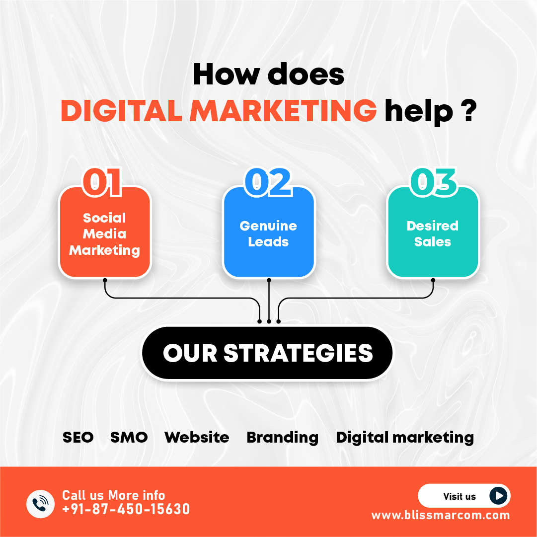 Bliss Marcom is the best digital marketing agency in Noida (Delhi NCR). We offer Best #Digitalmarketingservices Like #WebDesign & Development, #ContentMarketing, and #SocialMediaMarketing, etc. Visit bit.ly/48w9Ek1 Call 8745015630 #BlissMarcom #DigitalMarketingAgency