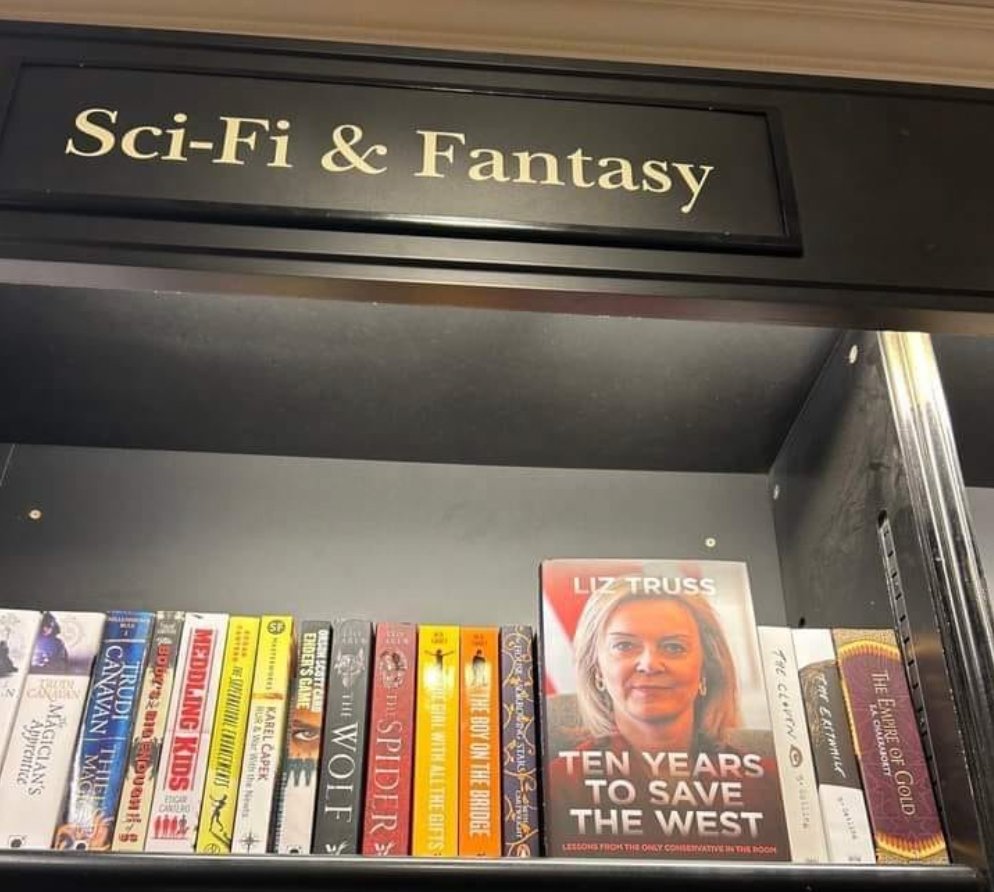 Bookshop humour #LizzTruss @campbellclaret @RoryStewartUK