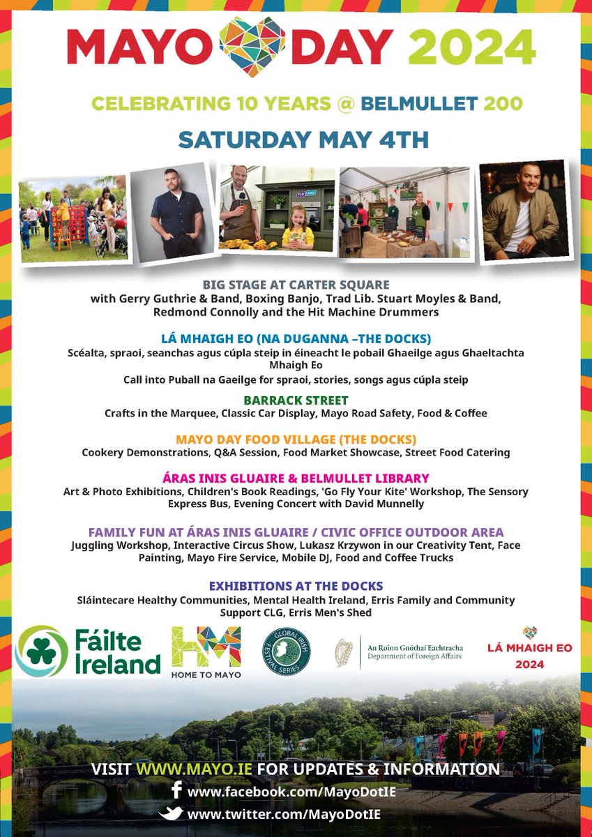 Mayo Day is here! We hope to see you all later today as we take over Belmullet & Chicago! Wherever you are in the world, let us know how you are celebrating the day by using #MayoDay and follow @MayoDotIE social media for updates mayoday.ie
