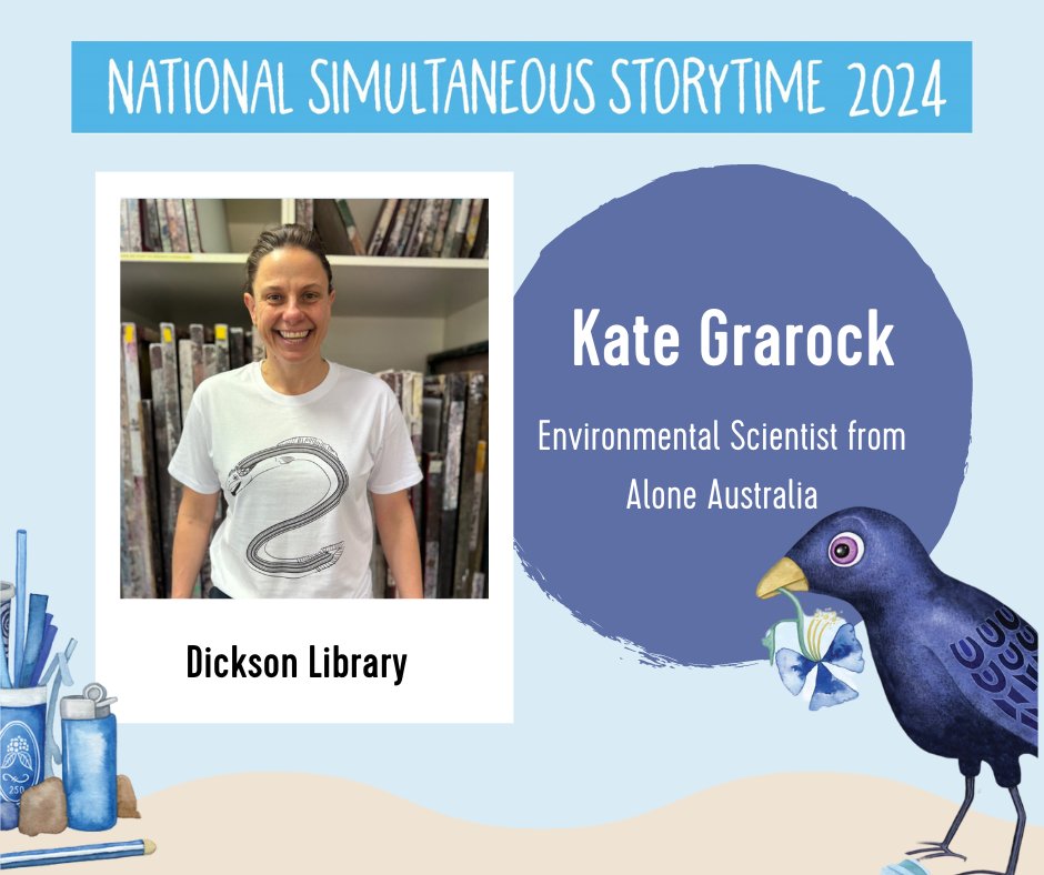 This year for National Simultaneous Storytime, Libraries ACT is excited to announce special guest reader Kate Grarock! Environmental scientist, hiker, filmmaker, and speaker. 🕛 12PM, Wed, 22 May 📍 Dickson Library For more info & to register visit: library.act.gov.au/whats-new/what…!