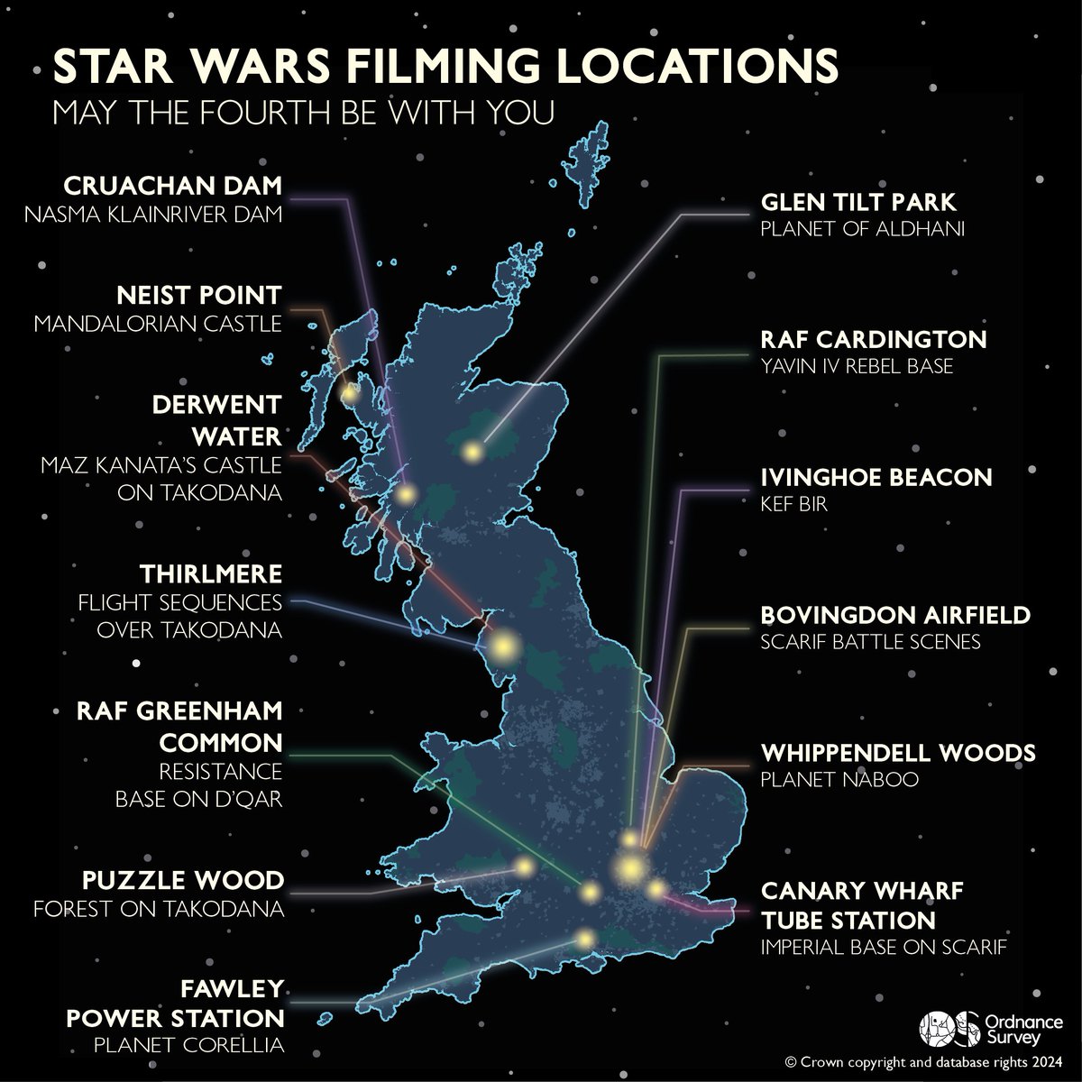 May the fourth be with you! 🌌 Have you visited any of these locations? #StarWarsDay #MayThe4th