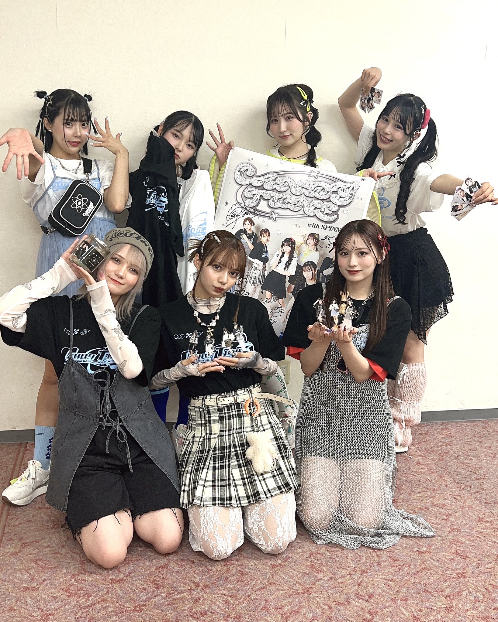 CANDY TUNE きゃんちゅー SPINNS コラボ Tシャツ アソビシステムのアイドルプロジェクト「KAWAII LAB.」から誕生