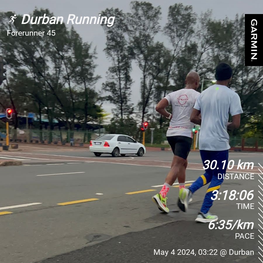DNF I guess flu is still in the system, nonetheless mileage is there #GCAmbassador #BreakingBarriers #SapsStriders #RoadToComradesMarathon 
#garmin #beatyesterday