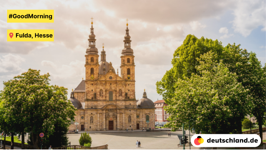 🌅 #GoodMorning from #Fulda in Hesse. ⛪ The famous Fulda #Cathedral is one of the most important baroque #churches in Hesse. 🏛️ It was built as early as 744 as a collegiate church by St. Boniface. #PictureOfTheDay #Germany #baroque