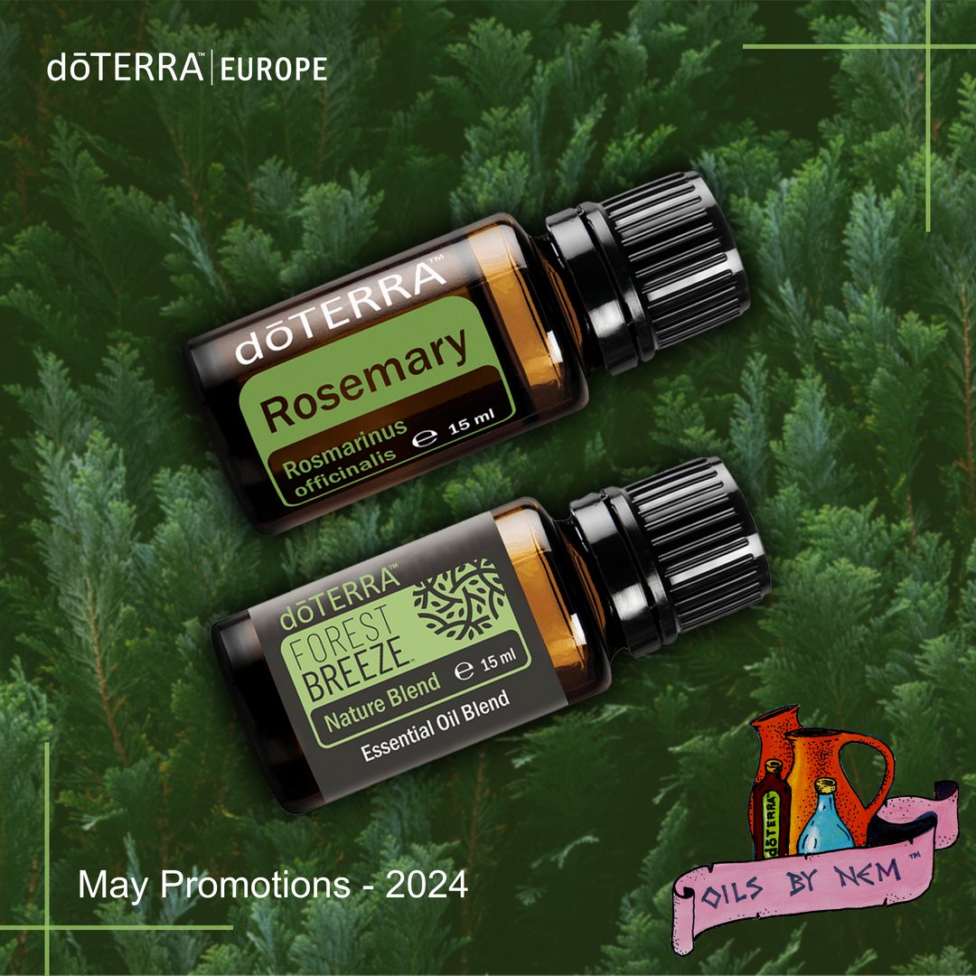 Are you ready for the latest dōTERRA promotions? Look forward to some exciting offers coming your way! 🌟 rpb.li/dSPLfa - 
🌳
This month's POM is Forest Breeze 
🌲
 #Rosemary oil! -10% 
🌿
#OilsByNem #dōTERRA® #EssentialOils #Oils4Life #EssentialOilsEurope #OilUp~!