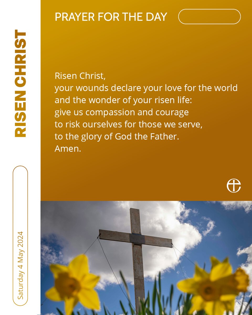 Let us pray.

Today's prayer is available in plain text and audio formats at cofe.io/TodaysPrayer.
