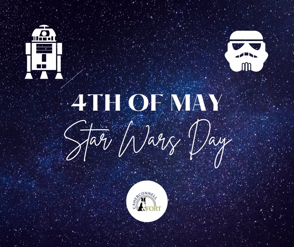 Celebrate Star Wars Day at Caherconnell! 🌌 This #MayThe4th, let the Force guide you to a day of adventure and discovery. There's something for everyone. Join us for an out-of-this-world experience! #StarWarsDay #CaherconnellAdventures #MayThe4thBeWithYou