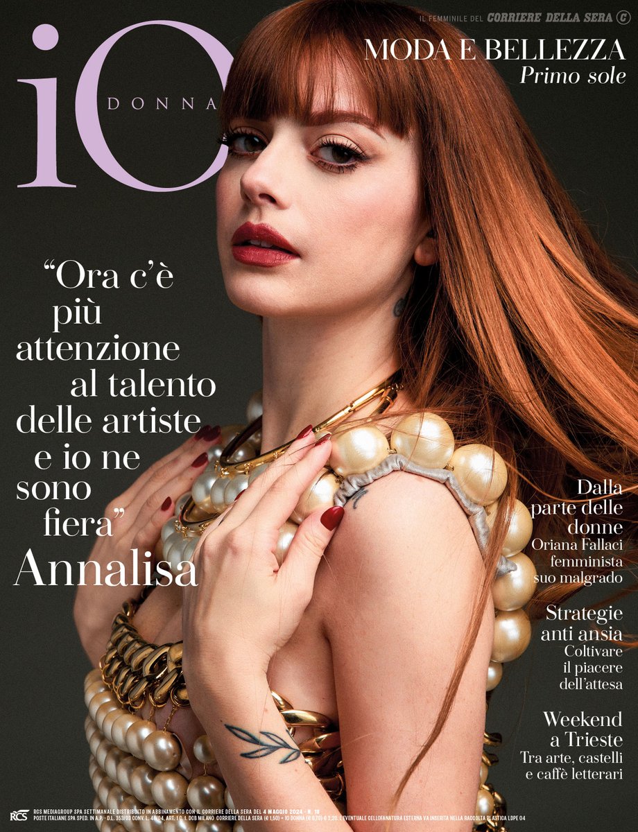 È la vulcanica Annalisa la protagonista della nostra cover in edicola oggi trib.al/7sVK4ic