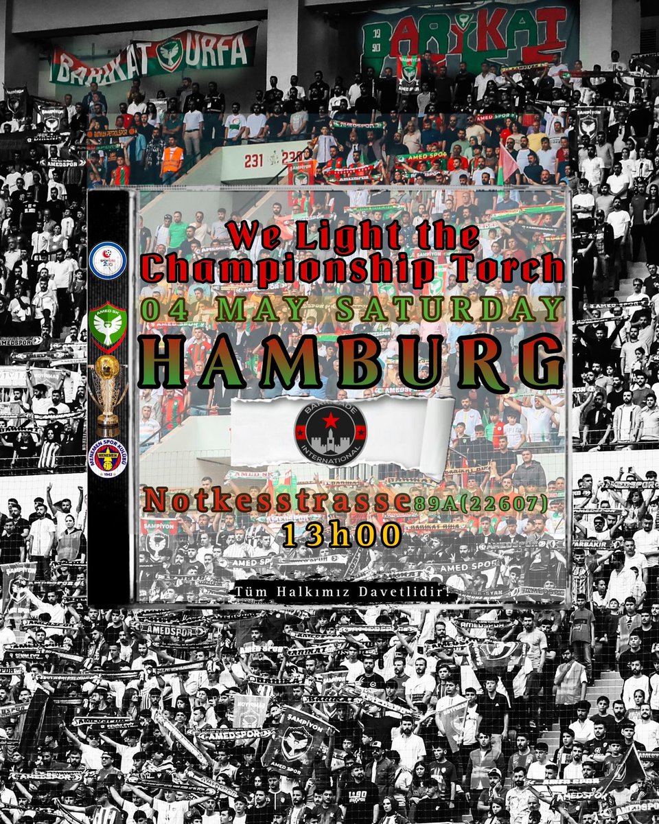We Light the Championship Torch 04 MAY SATURDAY HAMBURG #Amedspor #Hamburg