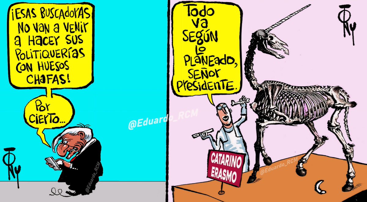 ¿ANTROPOLOGÍA FORENSE O PALEONTOLOGÍA SURREALISTA DEL BIENESTAR?

«No pararemo$ ha$ta encontrarte, compañero Sacarino Orgasmo Garza Rodríguez ».
atte. Lic. #NarcoPresidenteAMLO, alias #ElCacas💩, alias @lopezobrador_🤡

😁Cartón de TONY
@MinGobPma @SRE_mx @ComGobiernoMx #4T🍞y🎪