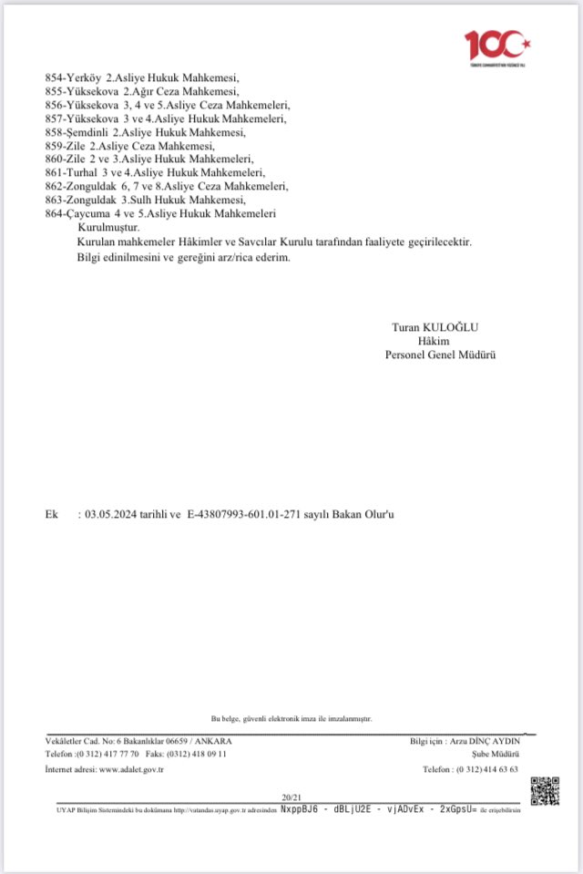 Ankara 21/ İstanbul 11/ İst. Anadolu 22 Bunlar ne mi? YENİ kurulacak İŞ MAHKEMESİ sayıları. Erzurum’dan, Manisa’ya Samsun’dan Adana’ya kadar onlarcası. Hani ZORUNLU ARABULUCULUK gelecek iş yükü azalacaktı? Hani istatistiki başarı vardı? İstatistiğin resmi tekzibidir bu! 📚⏳⚖️