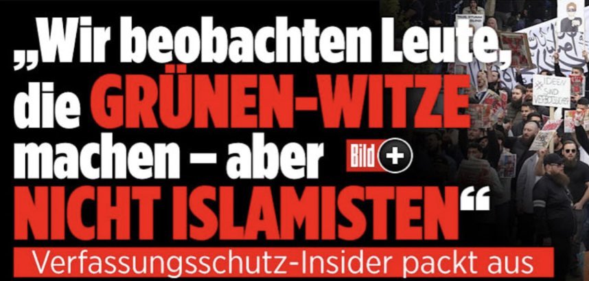 „Ironisch merkt der Geheimdienstler an: „Wir sollen Leute beobachten, die schlechte Witze über Grünen-Politiker machen. Und für Islamisten fehlen dann die Mitarbeiter und die Zeit.“ m.bild.de/politik/inland… t.me/Rosenbusch