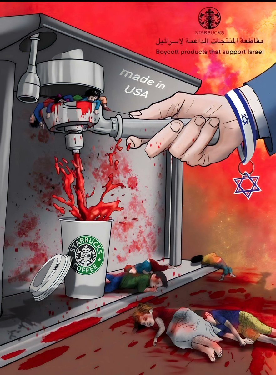 #Starbucks shares fell by 15.8% in today's trading amid a GLOBAL BOYCOTT concerning #Gaza #GazaWar #GazaSolidarity #GazaGenocide‌