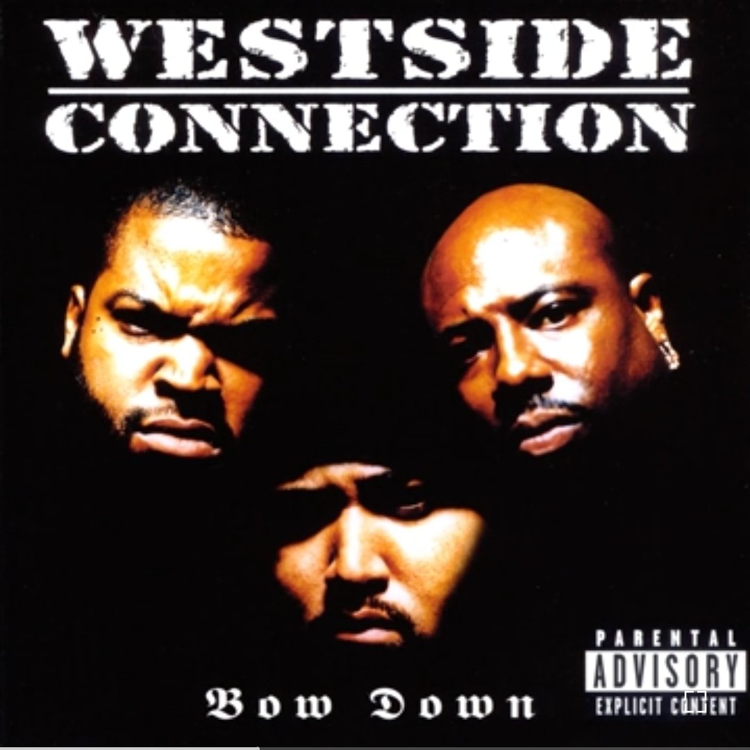 ' #BowDown when we come to your town... Bow Down When We #WestWardBound ... BowDown cuzz we aint a hater Like you... 
BowDown To a #Side thats greater than YOU !!!'
Bumpin this CLASSIC RIGHT NOW
#WestSideConnectGang
#BowDown #RealHipHop
#WestCoastHipHop