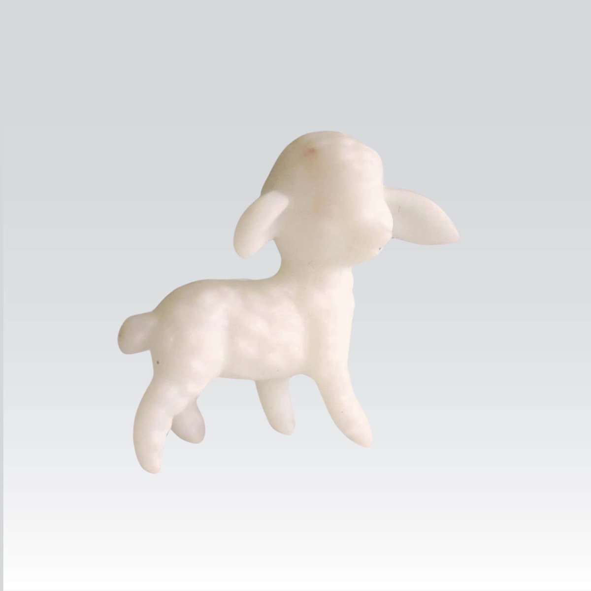 Vintage 1 inch White Plastic Sheep or Lamb, Miniature Figure tuppu.net/e8d93642 #SwirlingOrange11 #Etsy