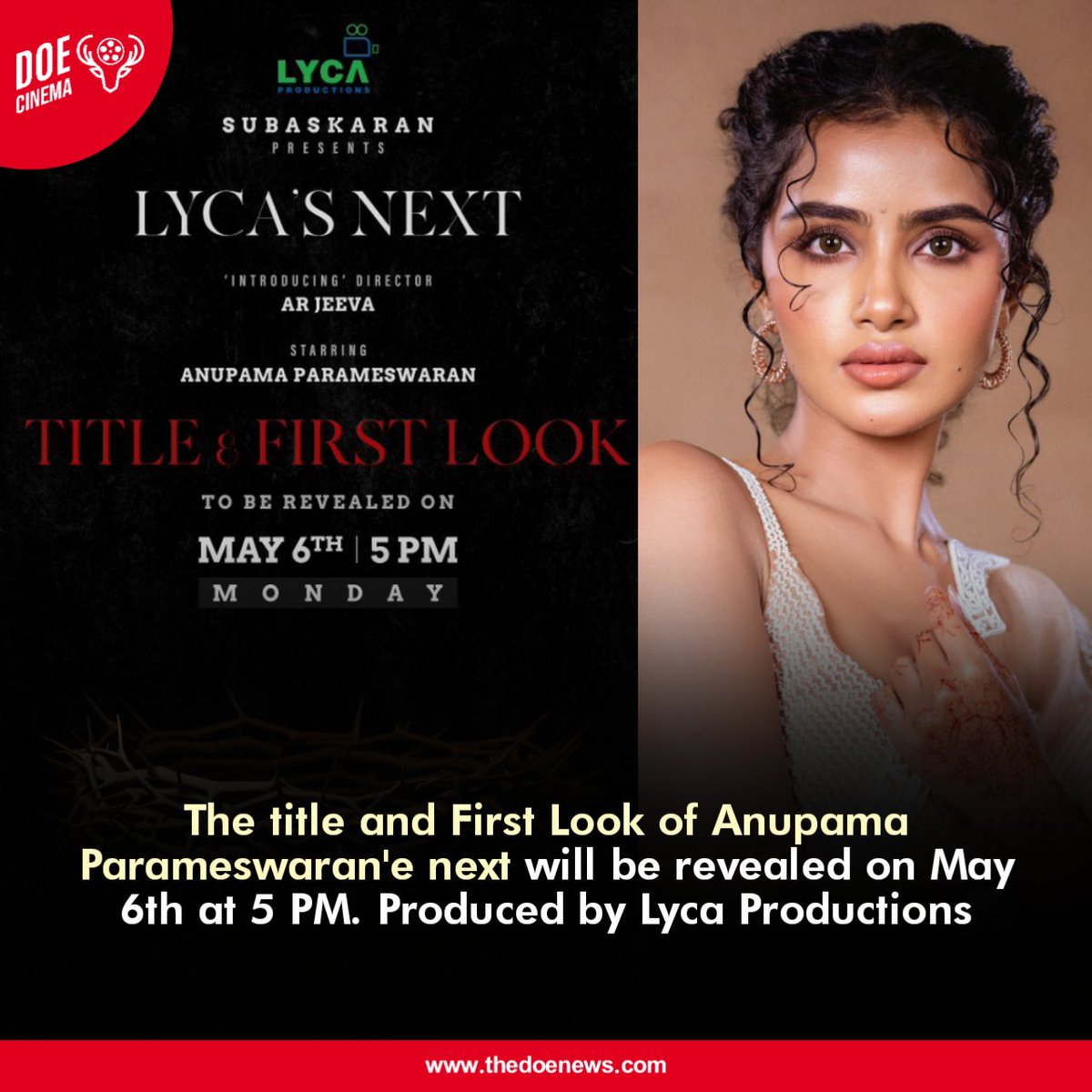 #LycaProductionsNext #Subaskaran 
#AnupamaParameswaran #arjeeva