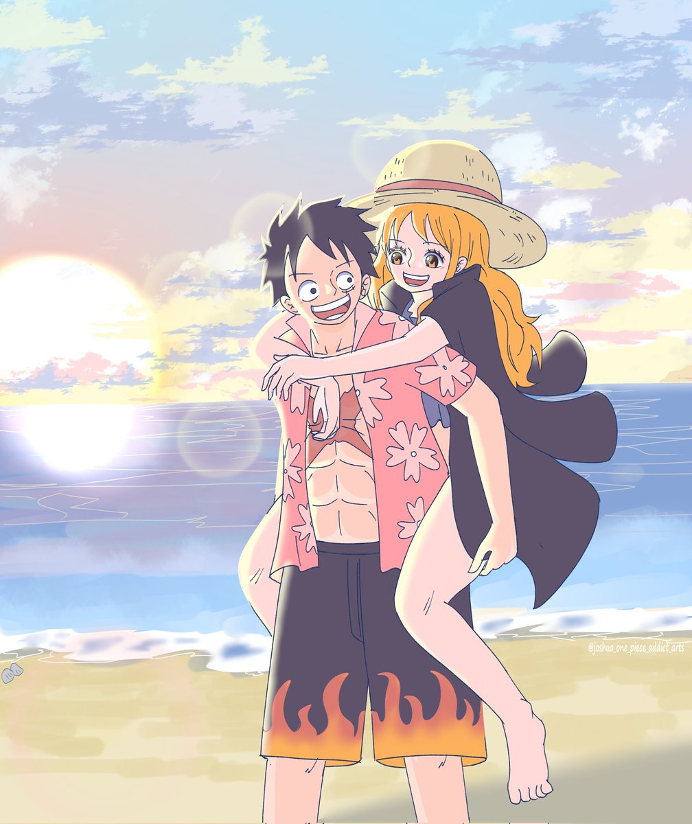 You me and the Sea ❤️🧡 

Request by @Ryan19201926
#Nami #ルナミ #luffyxnami