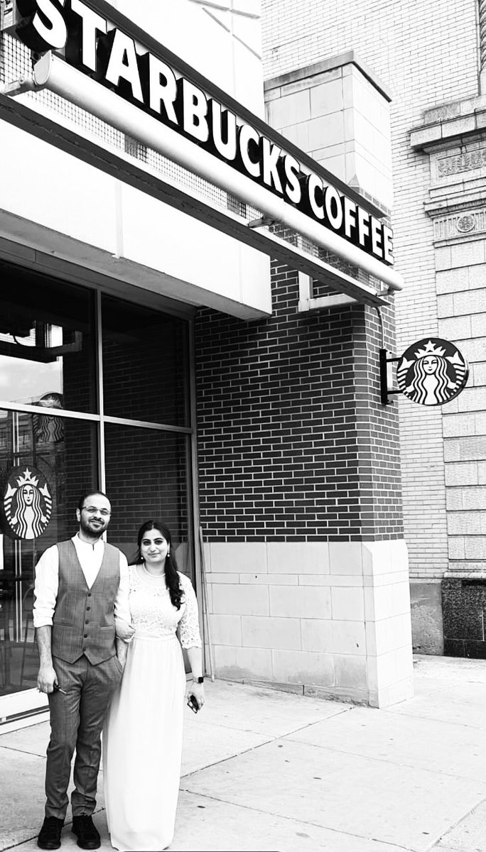 8 years ago on this day, in the same Starbucks as in the pic, I met my now husband, then bioinformatician for a coffee to discuss a project! We spoke some science, but lots more and I found a friend that day! He’s still my friend first and all else next! Pic taken on our wedding