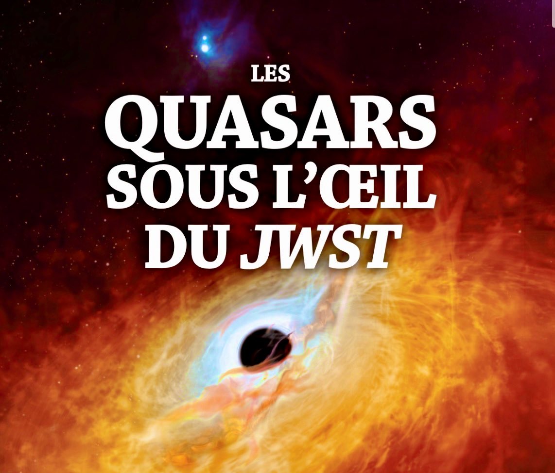 L’étude des #quasars très lointains nous renseigne en particulier sur la formation des trous noirs supermassifs au centre des #galaxies et sur leur coévolution avec leur galaxie hôte.  Retrouvez l’article de Suzy Collin-Zahn @Obs_Paris dans l’#Astronomie. lastronomie.fr