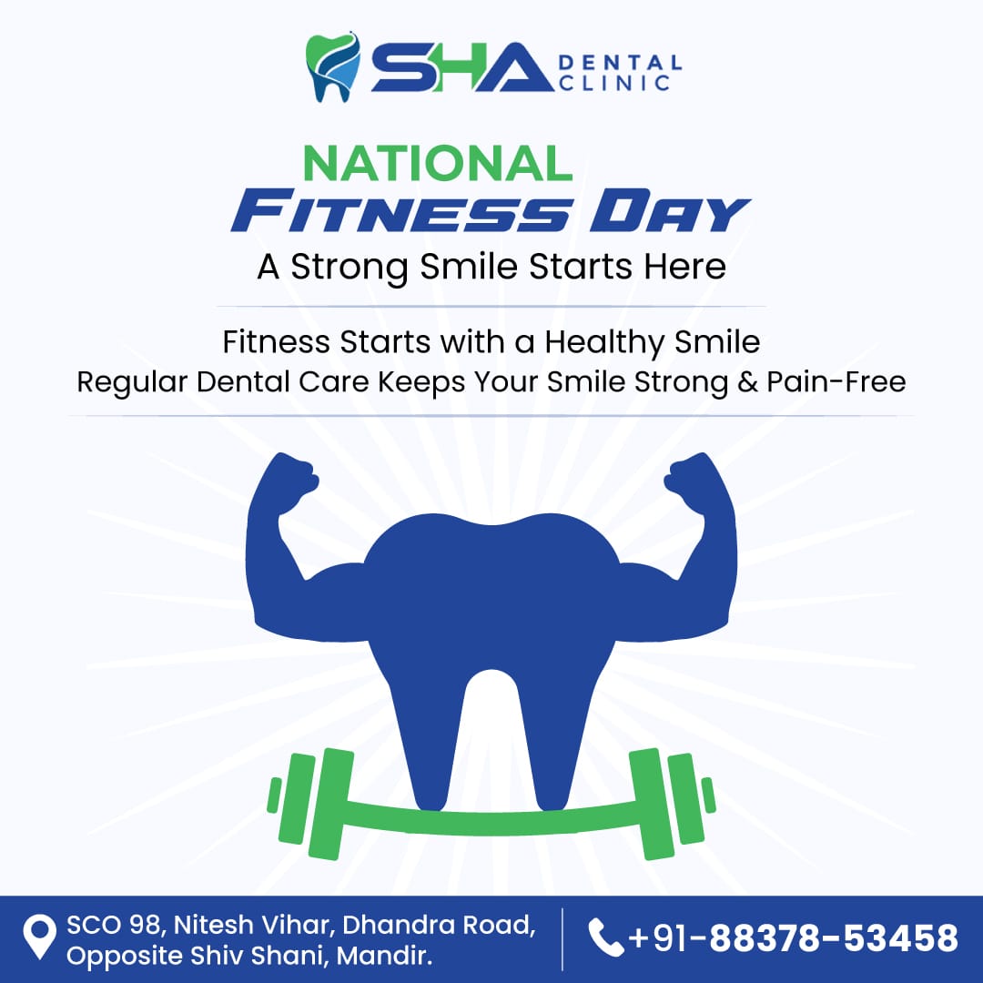 💪 SHA DENTAL CLINIC is Pumped for NATIONAL FITNESS DAY! 💪 A Strong Smile Starts Here! Fitness Begins with a Healthy Smile. 😁 

🌐shadentalclinics.com

#NationalFitnessDay #DentalWellness #StrongSmile #SHADentalClinic #StrongSmile #FitnessDentalCare #FitAndHealthySmile