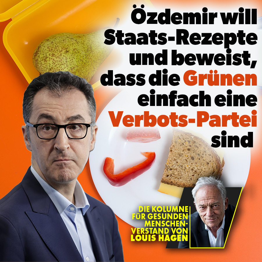 Grünen-Minister Özdemir hat das Max-Rubner-Institut in Karlsruhe beauftragt, neue Rezeptvorgaben zu entwickeln. Özdemir will die Ernährung von Millionen Menschen kontrollieren – Staatsrezepte im Supermarkt. nius.de/kommentar/oezd…