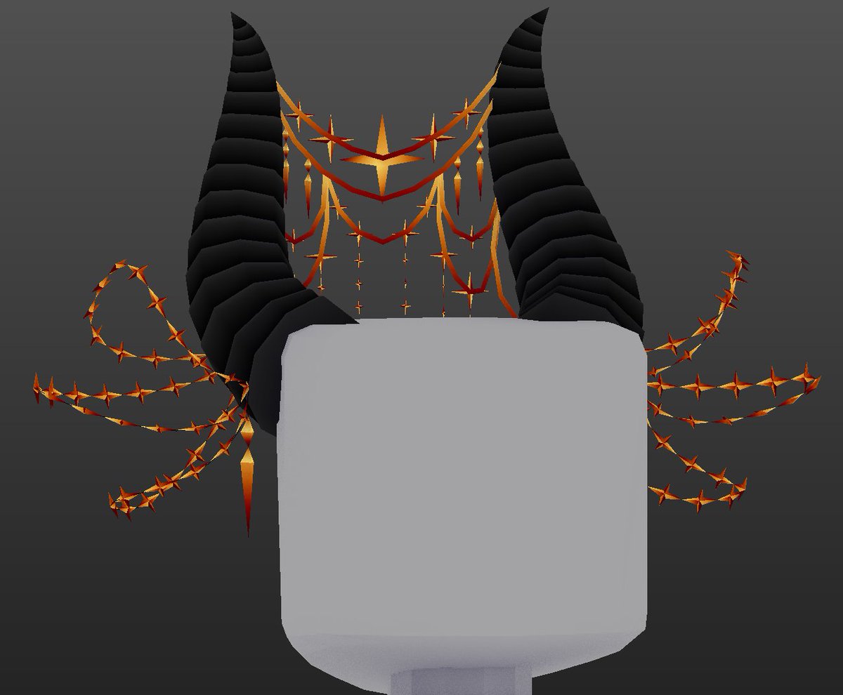 A cuter shorter pair of horns compared to my usual taller/massive horn sets, still quite noisy and exciting though! 💝 #ROBLOX #RobloxUGC