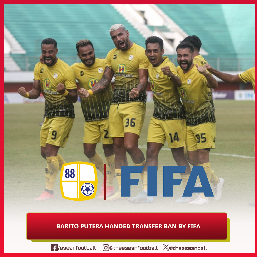 ❌ Indonesian Liga 1 club Barito Putera 🇮🇩 has been banned from transfer by FIFA until the middle of the 2025/2026 season.

Barito Putera is the 7th Indonesian club on FIFA's current transfer ban list. 

#Liga1 #PSSI