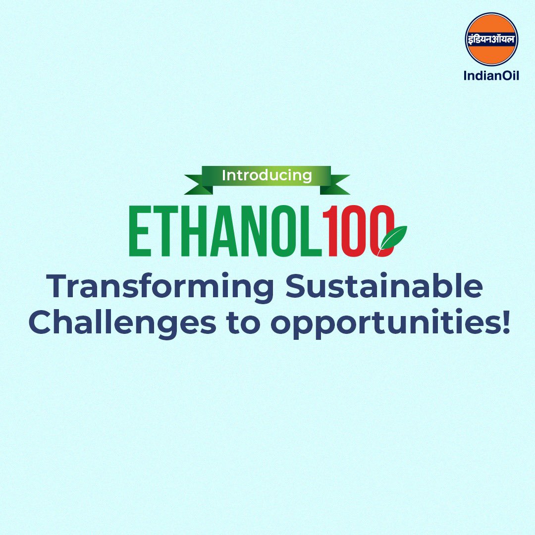 Witness a breakthrough in fuel technology with IndianOil's trailblazing ETHANOL100. As one of the first of its kind, crafting this eco-friendly marvel was no small feat. This groundbreaking fuel not only sets several new standards but also supports farmers. It's time to seize the…