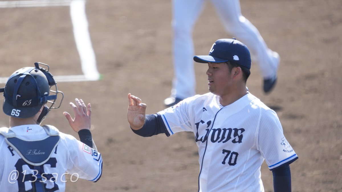 西武二軍
9回表 #豆田泰志 に交代
無失点ピッチング
#seibulions
#lionsfarm