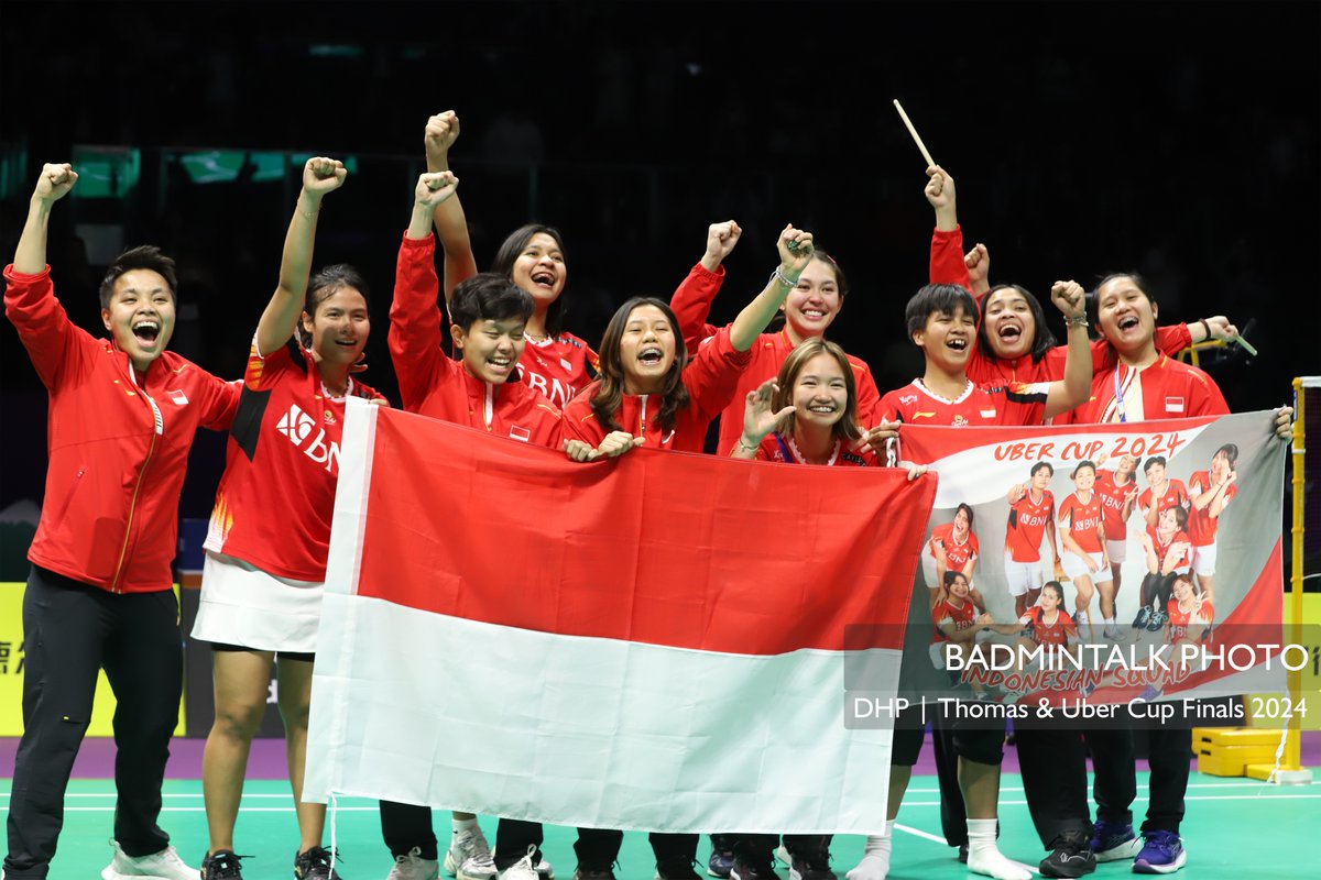 Tidak ada yang tidak mungkin Terima kasih telah berjuang sejauh ini Team Uber Indonesia🫡❤️ #Chengdu2024 #UberCup2024 #TUC2024