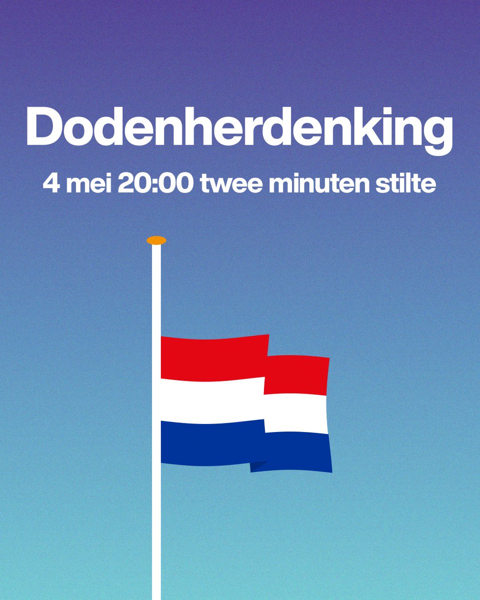 Vanavond zijn we twee minuten stil om alle mensen die de Tweede Wereldoorlog en oorlogen daarna niet overleefd hebben te herdenken. Hen herdenken is van groot belang: zij en de situatie wereldwijd laten zien dat de vrijheid waarin wij leven in Nederland niet vanzelfsprekend is.