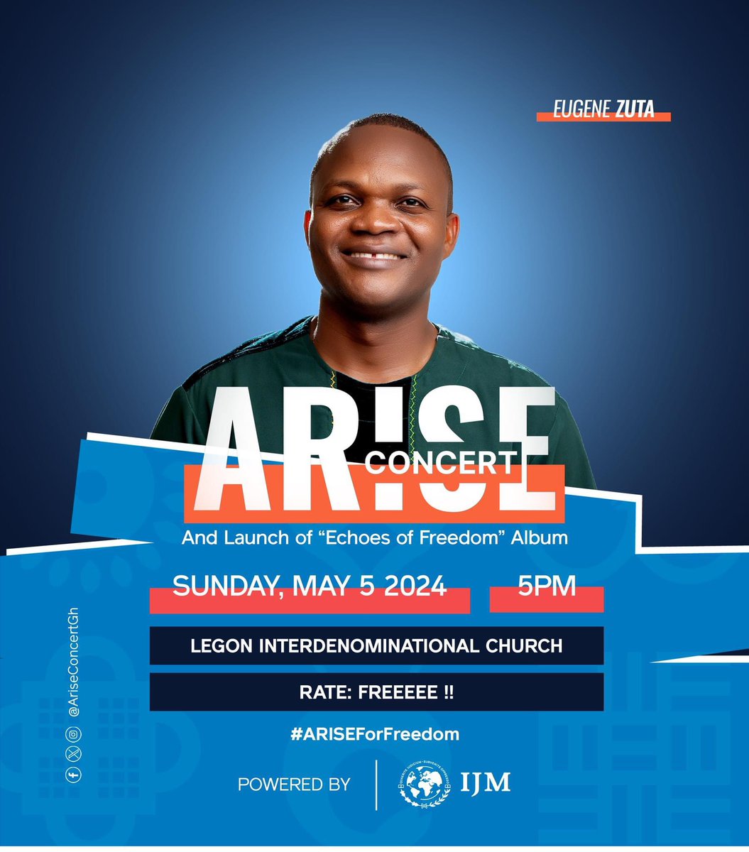 yawperbi's tweet photo. Join us on Sunday, LIVE!!!
Come and #praise but also come and have your heart #pricked about the centrality of #justice in the #mission of #God (missio Deo). In the #kingdomofGod, #justice is central; not a peripheral issue.
#Arise #AriseConcert #IJM https://t.co/QUlM17lVIg