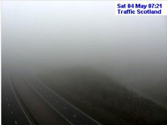 Thick fog on #A90 northbound. #Tipperty and #Balmedie 👇 *Reminder: Fog lights are not automatic.