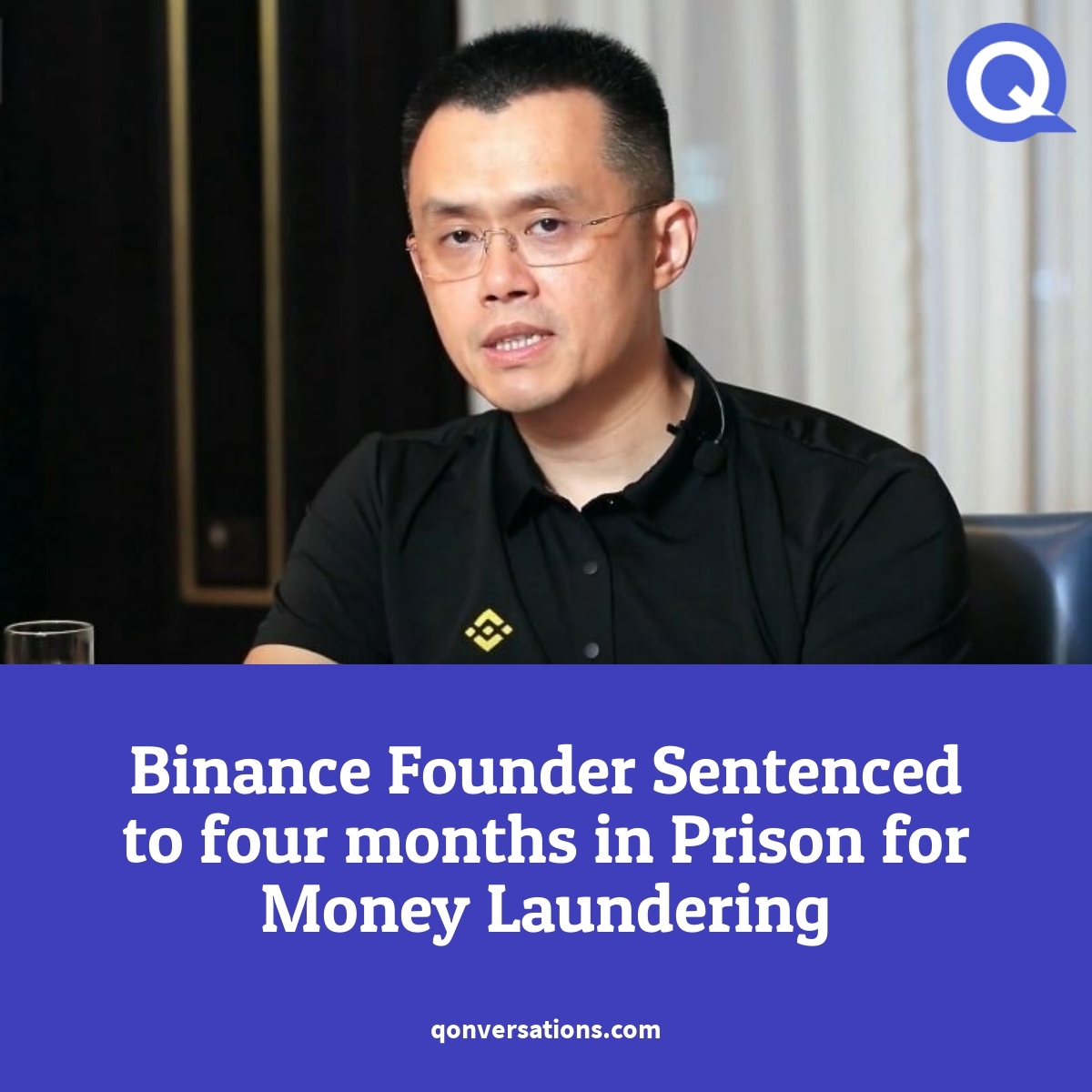 The world’s largest #crypto exchange, Binance, is in hot water as its founder, Changpeng Zhao, has been sentenced to four months in prison in the US for allowing criminals to launder money on the platform. qonversations.com/binance-founde…