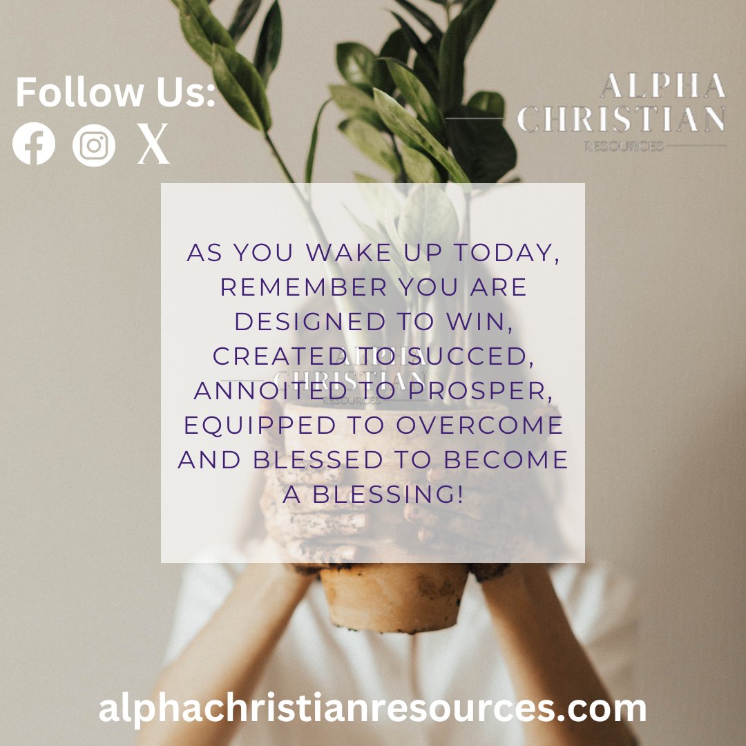 Today is yours to conquer—walk in the purpose and strength that is uniquely yours. Let this be your daily affirmation! 

For more Christian books & gifts, visit bit.ly/3QmBJF8    

#ACR #tipoftheweek Thika Road Kenyatta University  Mpesa Indian Ocean BREAKING NEWS Baba