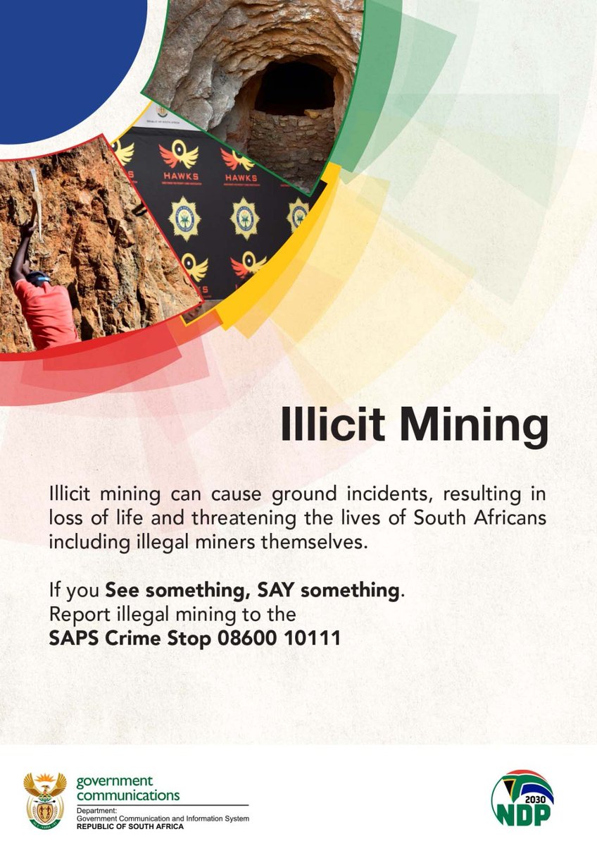 Government remains steadfast in its resolve to deal with these activities (i.e. #IllicitMining) that rob us of our mineral wealth. We welcome efforts by mining companies that are affected by #illegalmining, such as strengthening access control and security measures.