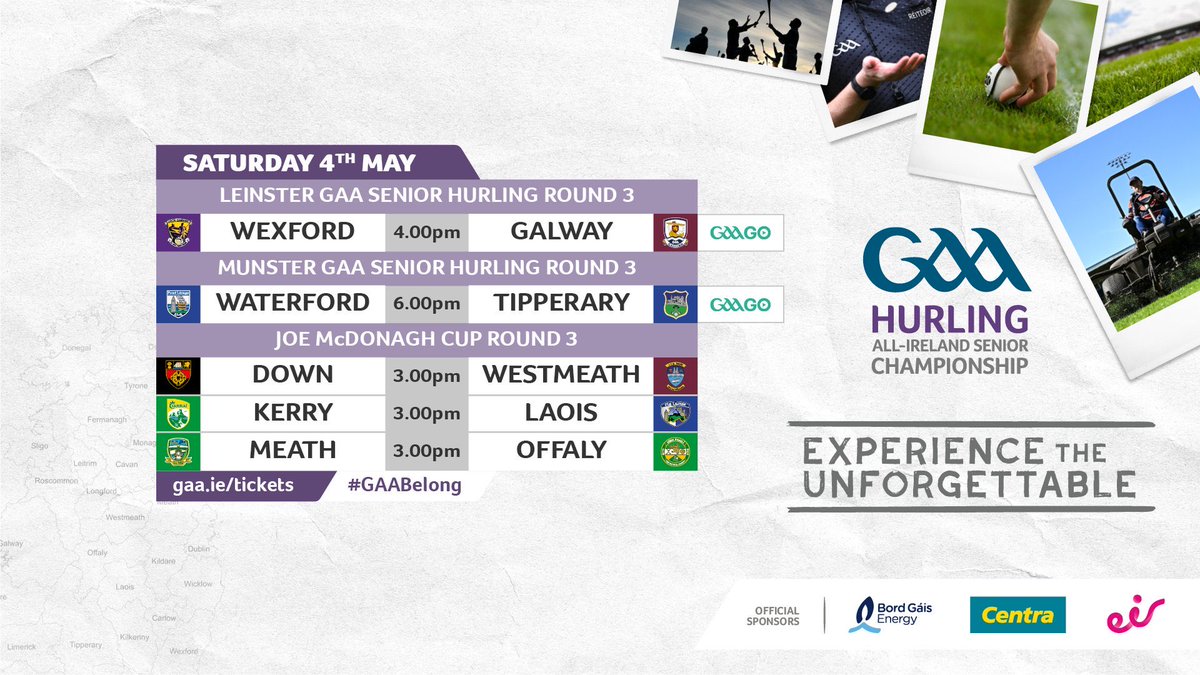 Today, the All-Ireland SHC features one game per province, both matchups will significantly influence the final standings, determining who contests the provincial finals, who finishes third and who is eliminated from the All-Ireland race. 🏁 Round 3 of the Joe McDonagh Cup also…