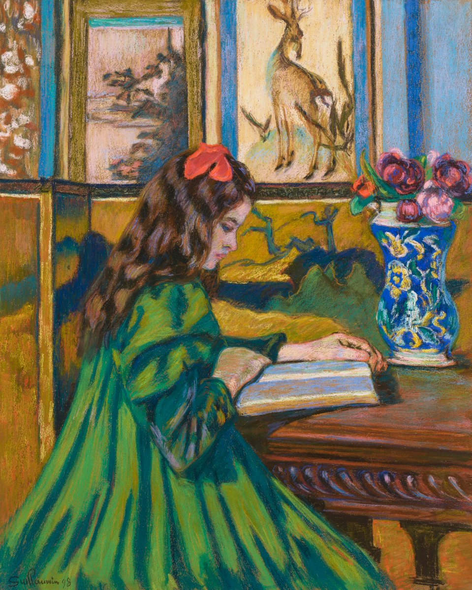 Madeleine Guillaumin Reading by Armand Guillaumin 1898 (Private Collection). The artist’s daughter.