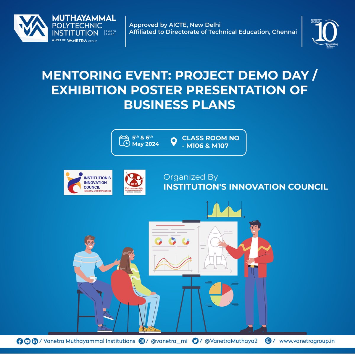 Dive into innovation with us at our Project Demo Day! 

💼 Join us as we unveil game-changing business plans and celebrate the entrepreneurial spirit. Don't miss out on the excitement! 

#vanetra #DemoDay #Entrepreneurship #Innovation