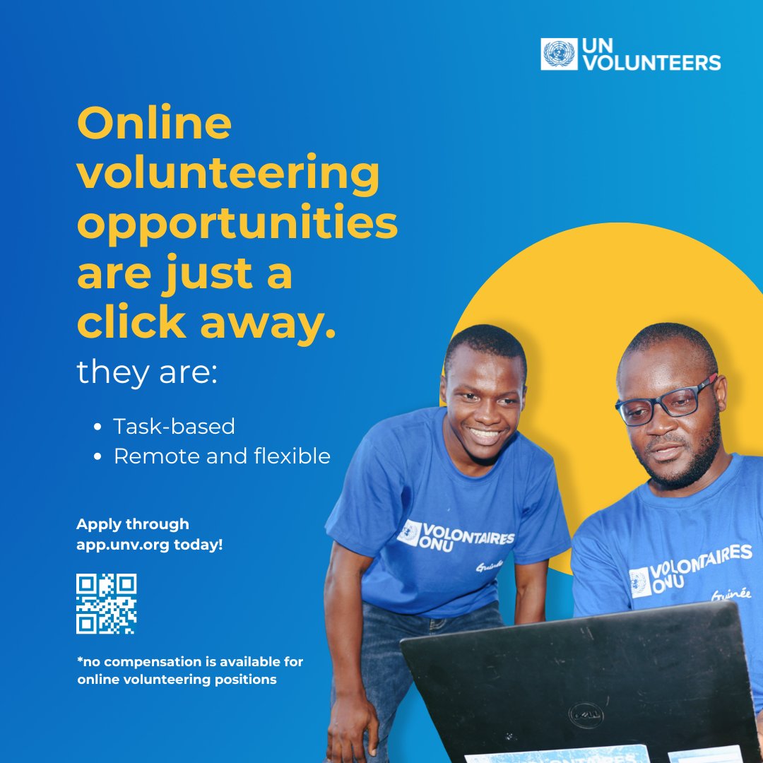 World at your fingertips, impact in your heart. Explore the power of online volunteering & connect with causes you care about right from your home. Make a global impact with just a click 💻app.unv.org