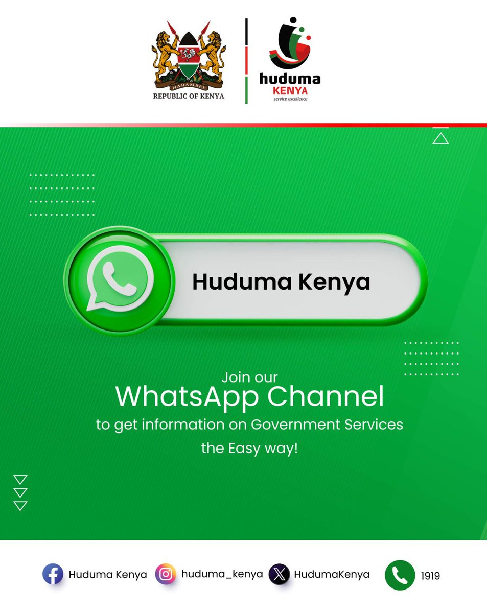 Have you any queries on Government services you would like answered? Let's chat via our WhatsApp channel whatsapp.com/channel/0029Va…