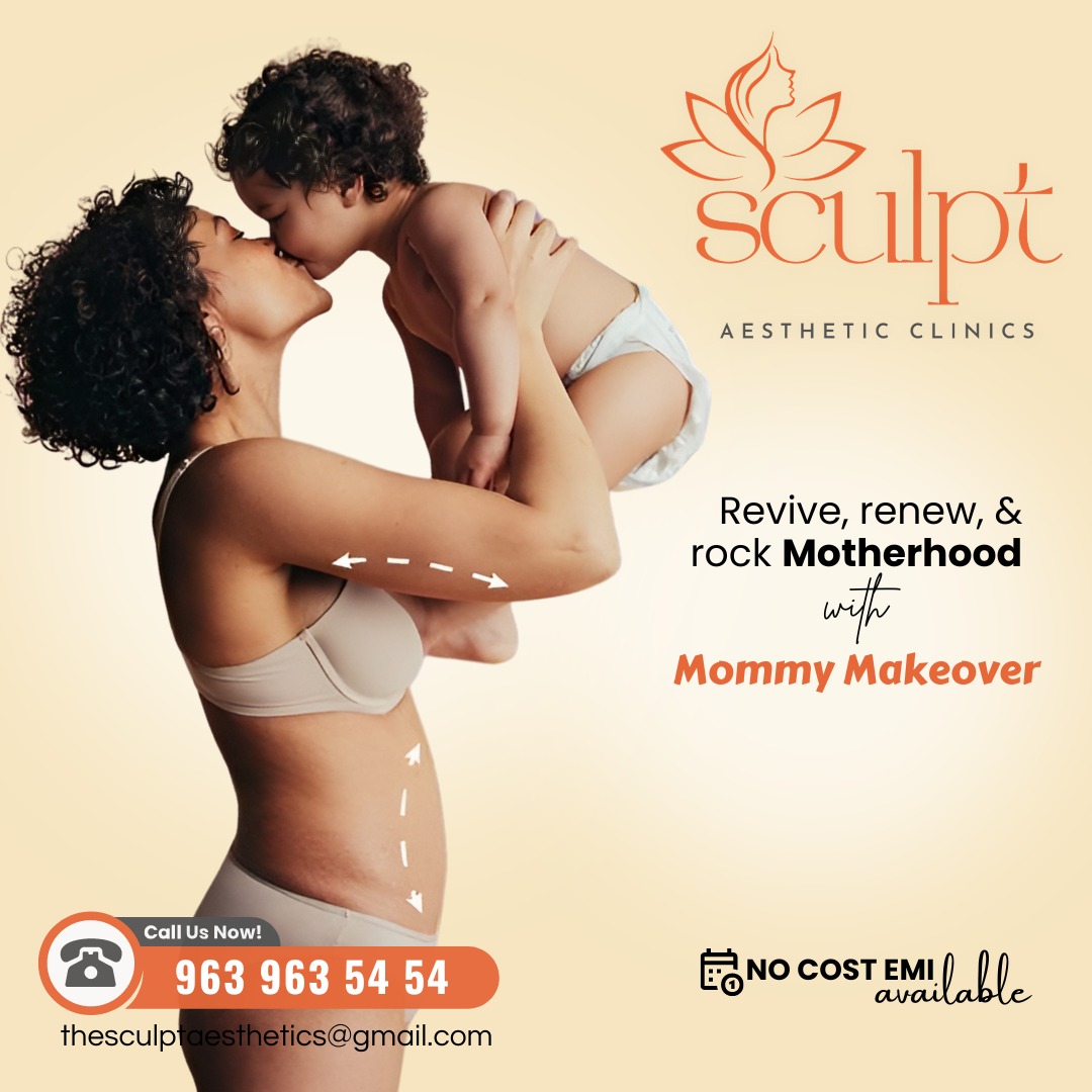 Our Mommy Makeover package offers customized procedures to help you feel confident again! Say hello to a rejuvenated you. Book your consultation today! 
#MommyMakeover 
#BodyConfidence
#CosmeticSurgery 
#PlasticSurgery 
#PostPregnancy 
#SelfCare 
#MIvsKKR 
Cal/Whatsapp:9639635454