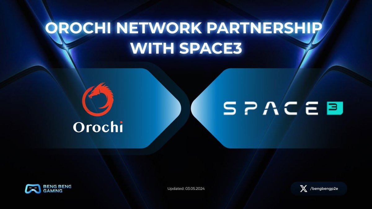 🤝OROCHI NETWORK PARTNERSHIP WITH SPACE3🤝 🎉In a groundbreaking move, Orochi Network announces its partnership with Space3, a prominent player in the Web3 gaming arena. This collaboration heralds a new era of innovation and growth within the decentralized gaming space 🎉Stay…