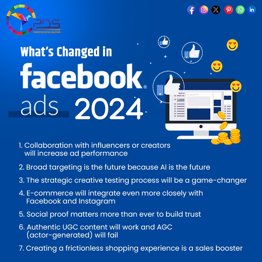 🌟 Collaboration with influencers or creators 🌟
💡 Broad targeting powered by AI 💡
🔍 Strategic creative testing revolution 🔍
🛒 E-commerce integration galore 🛒

#FacebookAds2024 #FutureOfAds #InfluencerCollab #AIBoost #CreativeRevolution #EcommerceInnovate