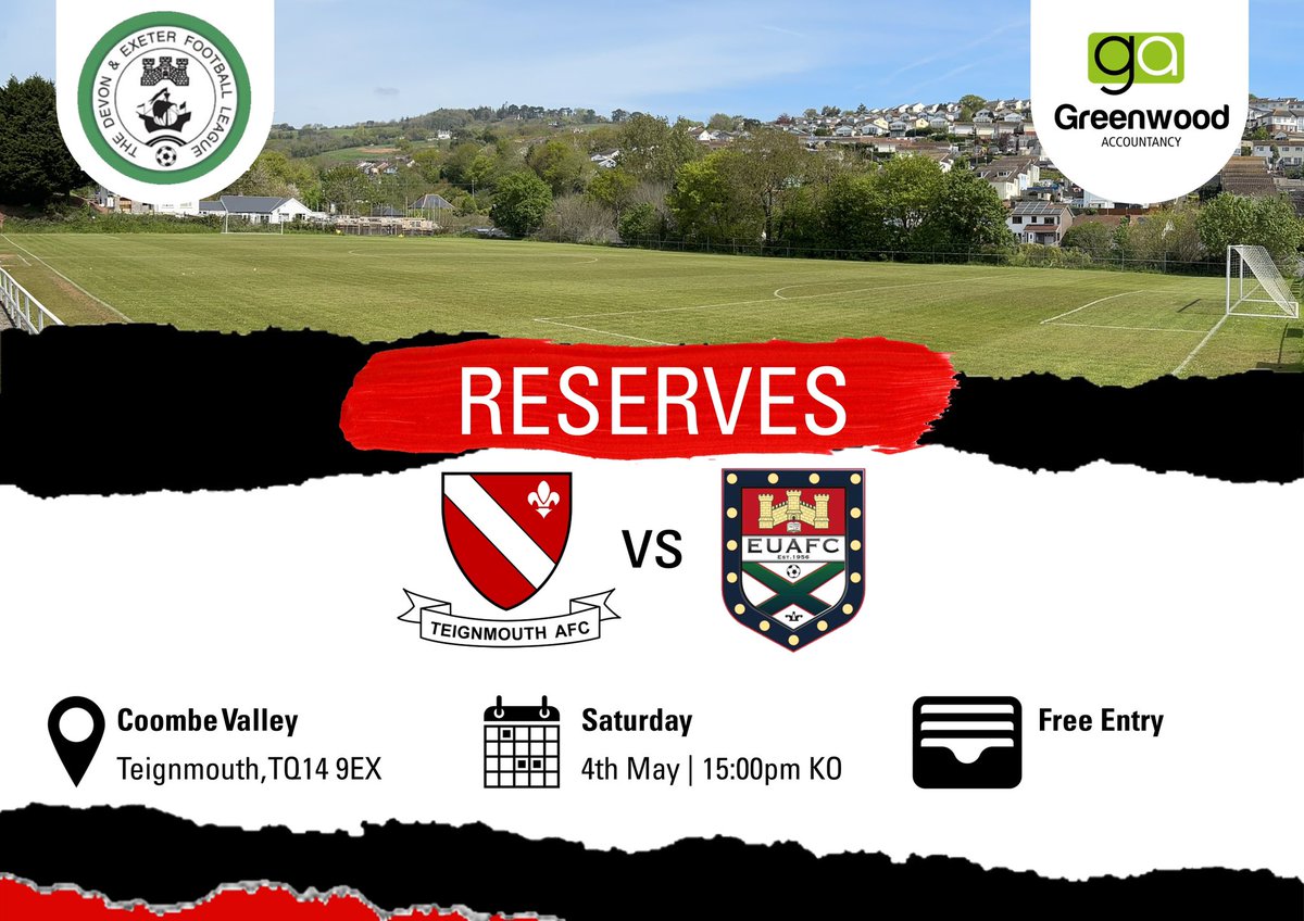 Another Reserves fixture to enjoy in the sun at Coombe Valley this afternoon as we host University of Exeter 3rds in a 3pm KO The bar’s already open for crucial rehydration supplies 🍻