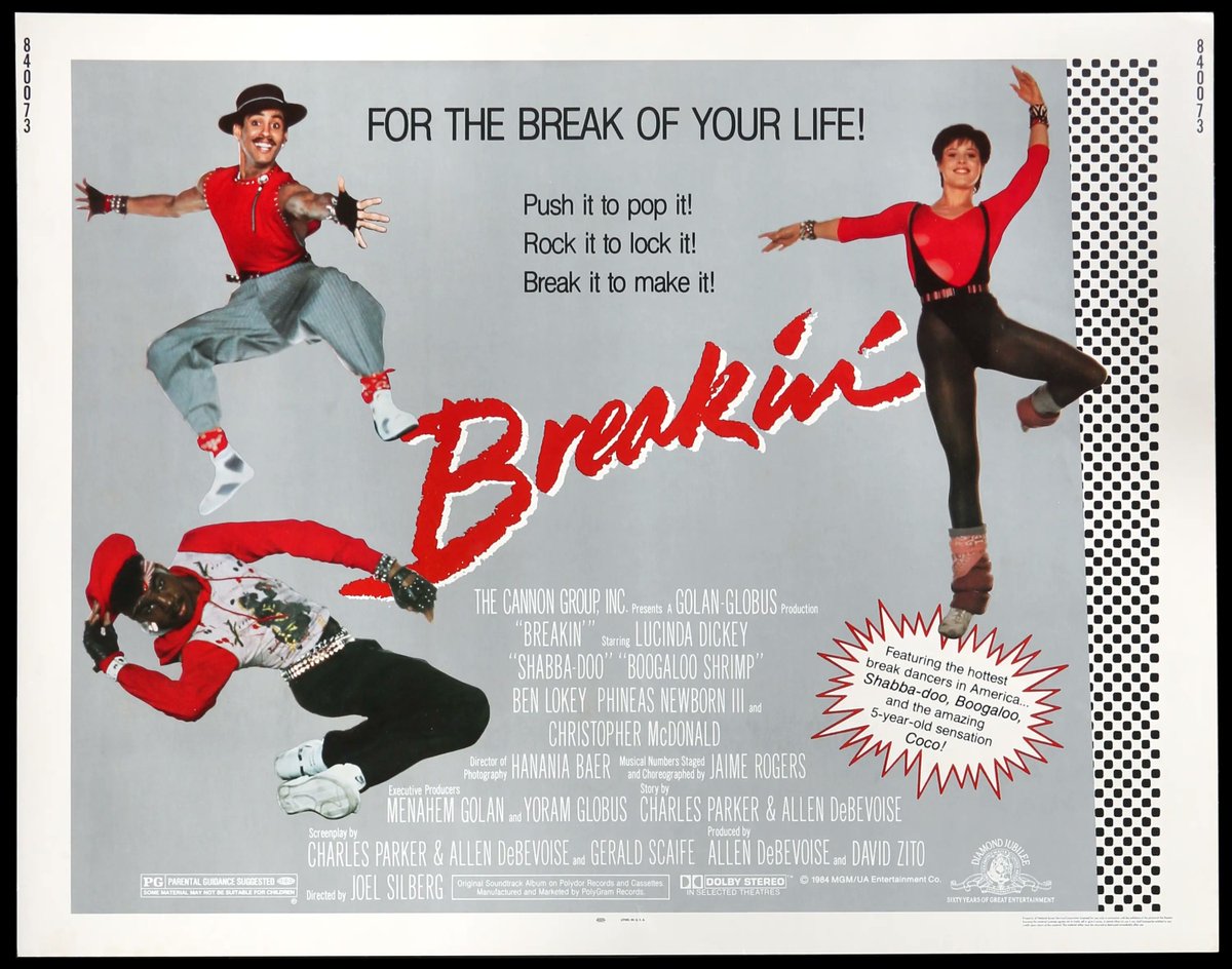 40 years ago? How can that be? On this date in 1984, Breakin' was released in theaters. As a big fan (and an old school #bboy myself), I can admit it wasn't a great movie. But the moves. THE MOVES! Michael Chambers was amazing (and funny).