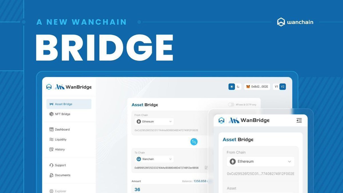 Recently we released new version of bridge.wanchain.org Here's what our users say: 🎤 It's great to view cross-chain analytics on the dashboard! 🎤 Now I can switch easily between multiple connected wallets. 🎤 The transaction speed is unmatched! What is your experience?👇